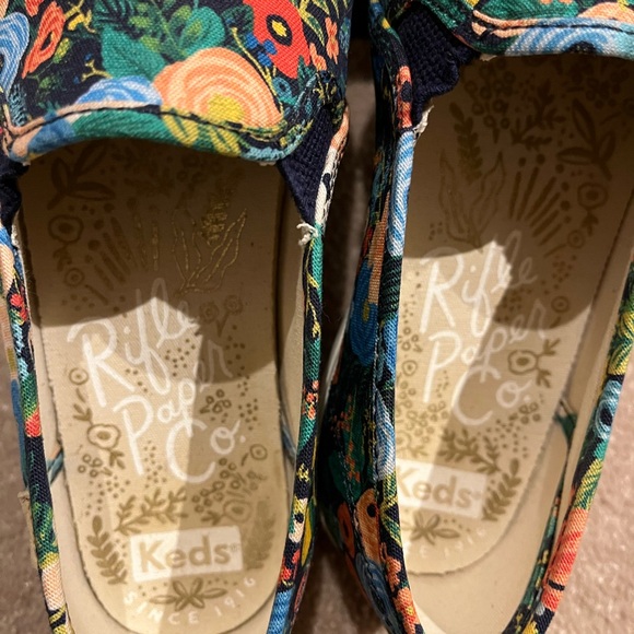 Keds Rifle Paper Co Slip-On Double Deck Sneakers - Garden Black/Multicolor - Picture 9 of 12